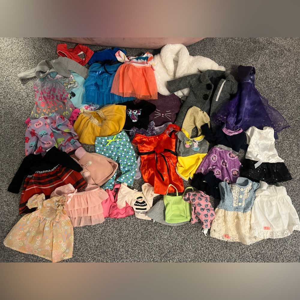American Girl-sized Clothing Bundle of 33 items